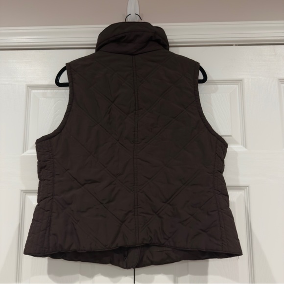 Daisy Fuentes Lightweight Puffer Vest Chocolate Brown Size Junior XL - Picture 6 of 9